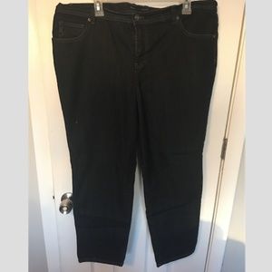 Style & Co Dark Wash Tapered Leg Jeans | Petite